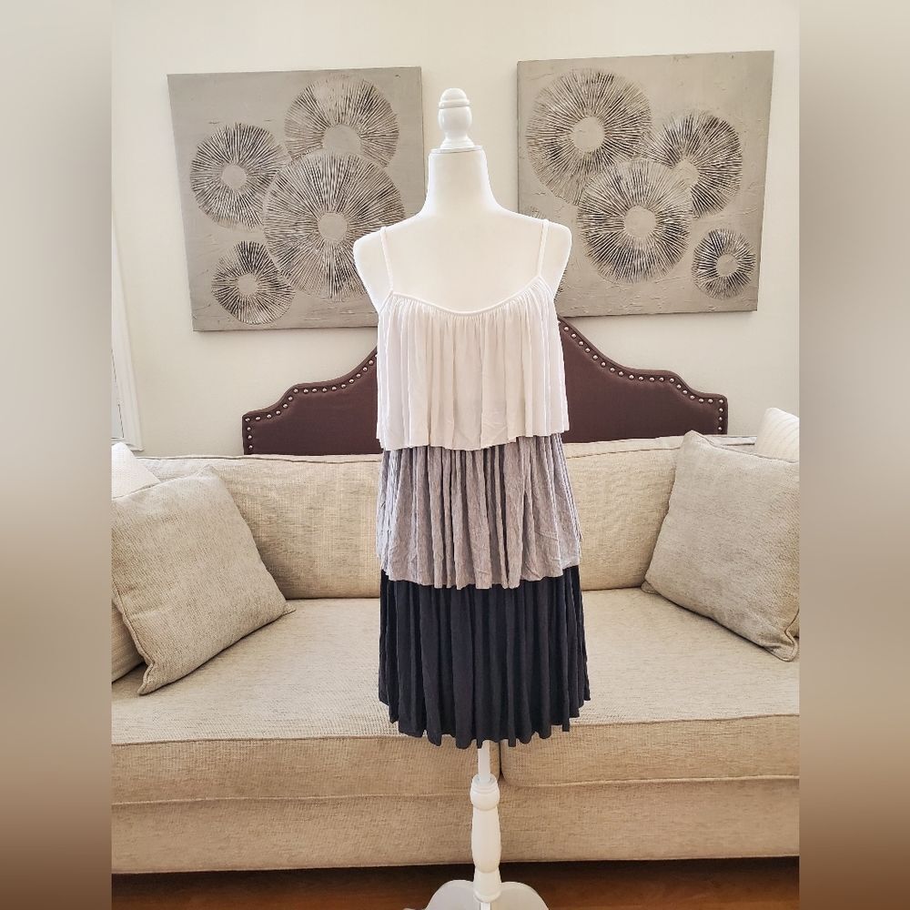 Laundry By Shelli Segal Tiered Mini Dress Sz Lg